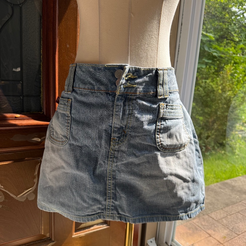 Denim Mini Skirt